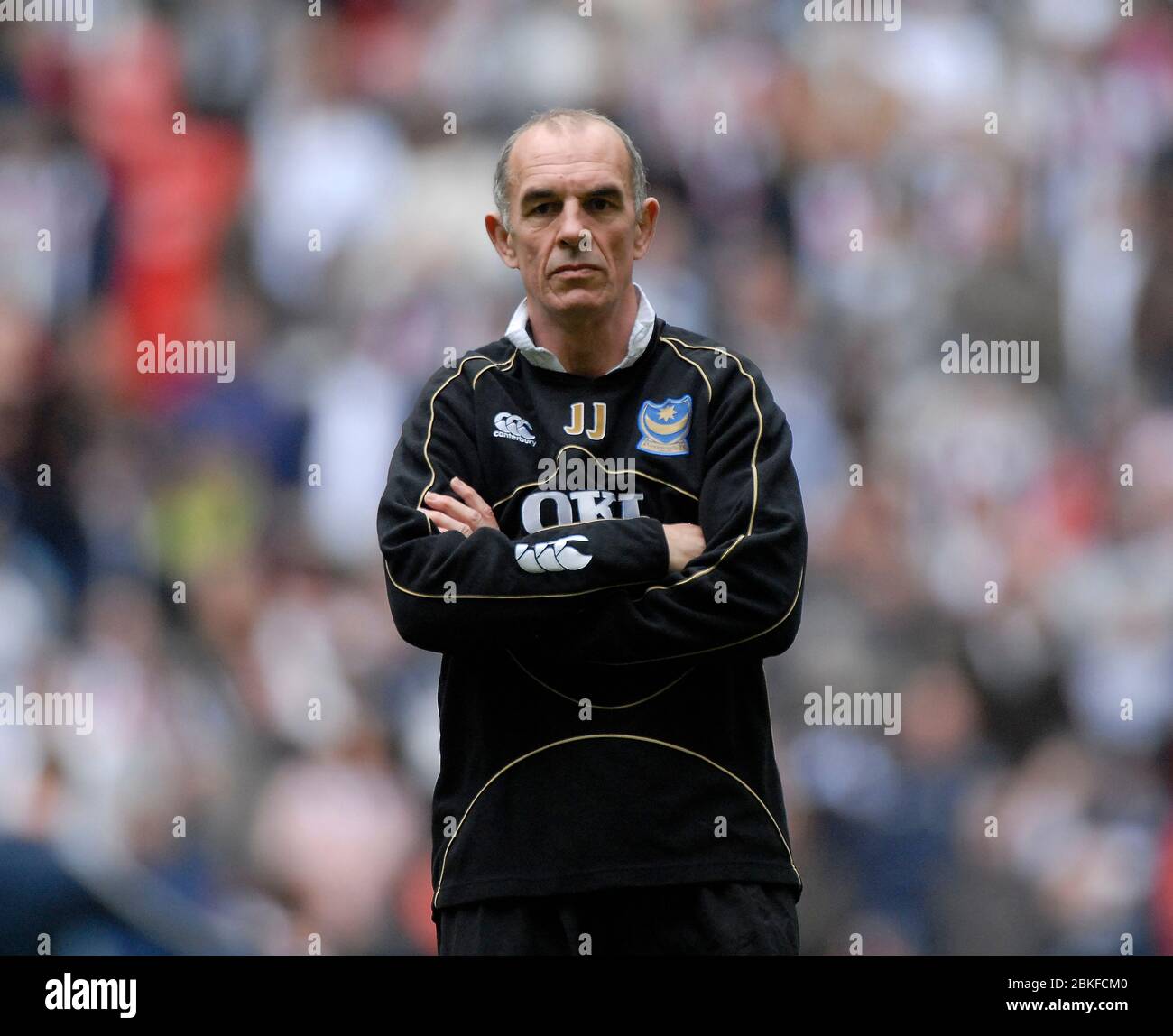 Joe Jordan (Portsmouth, pendant West Bromwich Albion contre Portsmouth. Coupe FA semi-finale 1. Stade Wembley. 05/04/2008. Banque D'Images