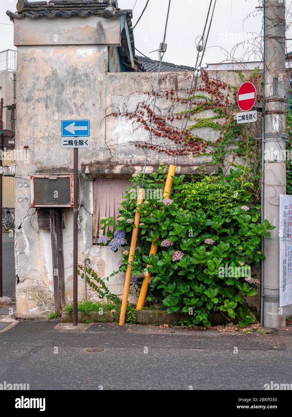 Scène de rue, Sawara, Japon Banque D'Images