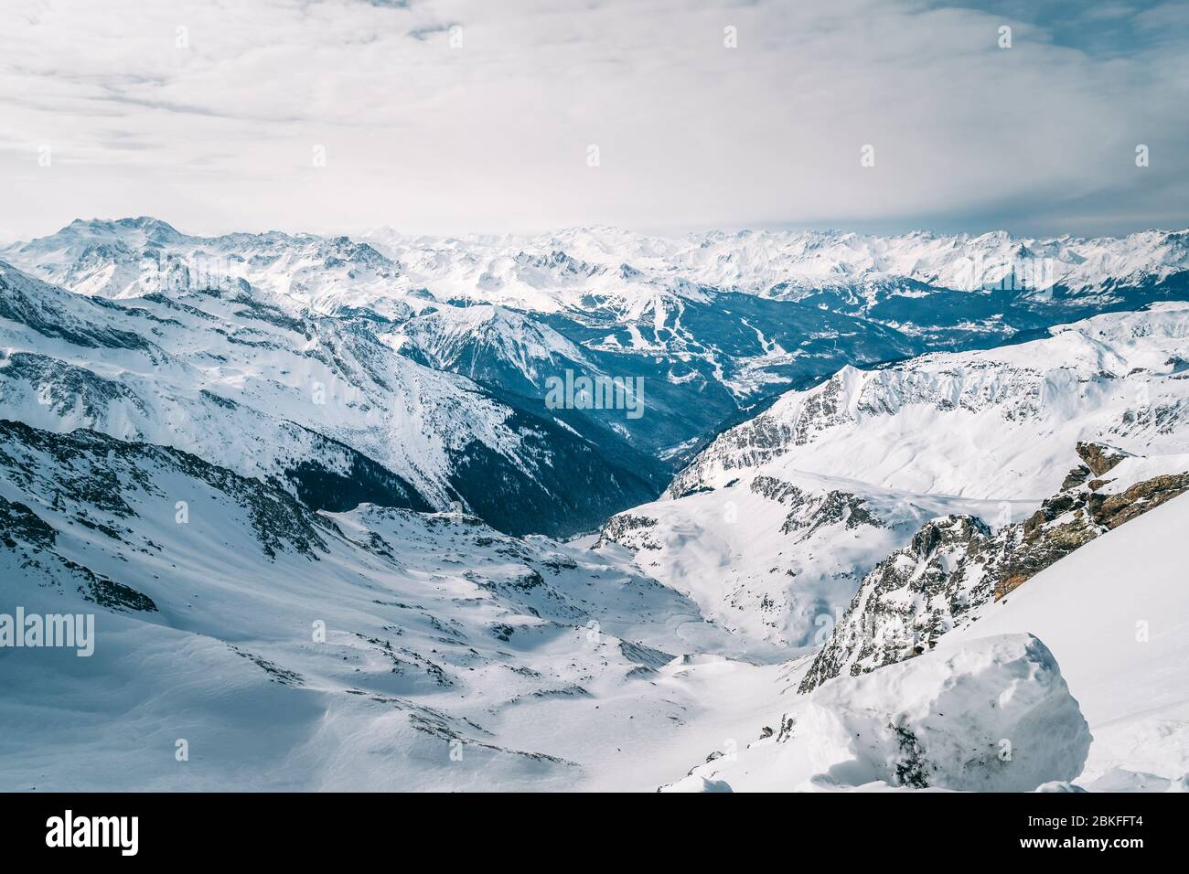 Station de ski de la Plagne, Alpes françaises, Tarentaise, France, Europe Banque D'Images