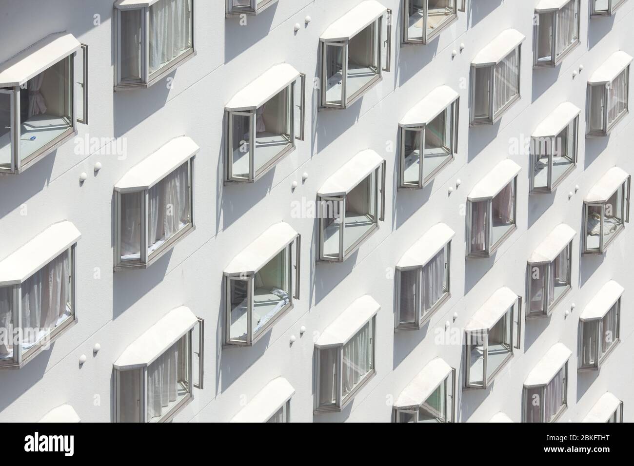 Détail de l'architecture d'un modèle de Windows. Banque D'Images