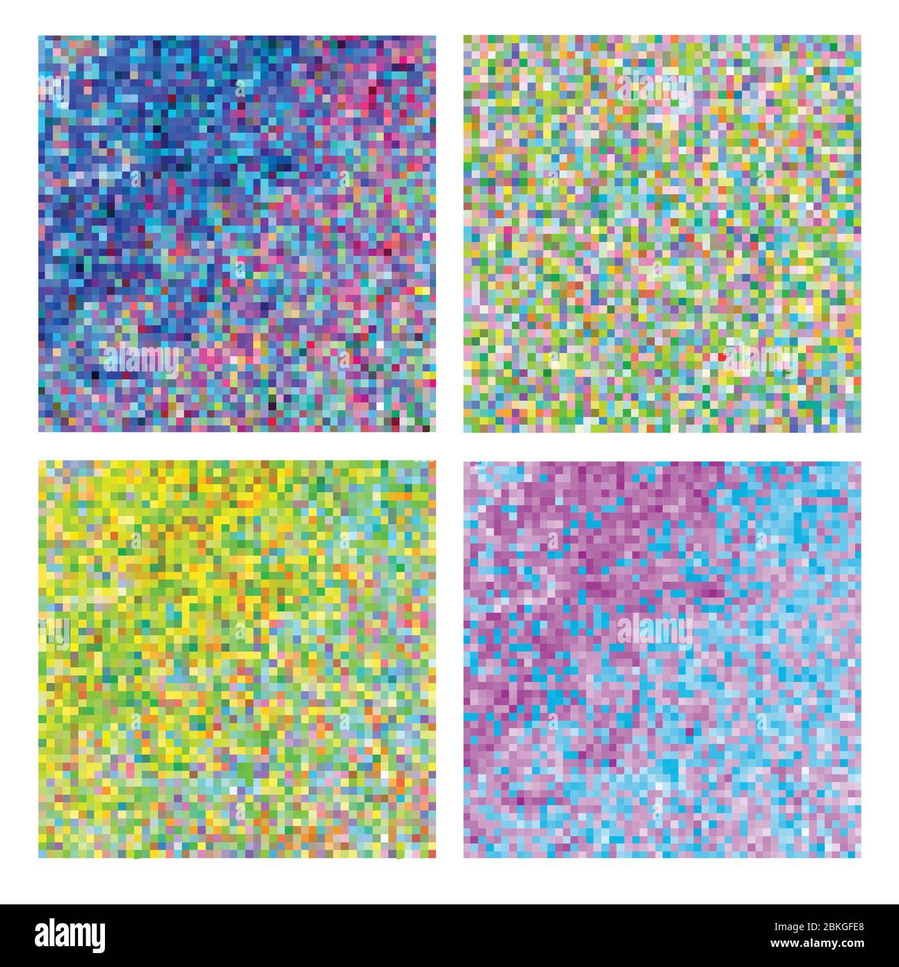 Ensemble d'arrière-plan abstrait. Mosaïque avec pixels lumineux Illustration de Vecteur