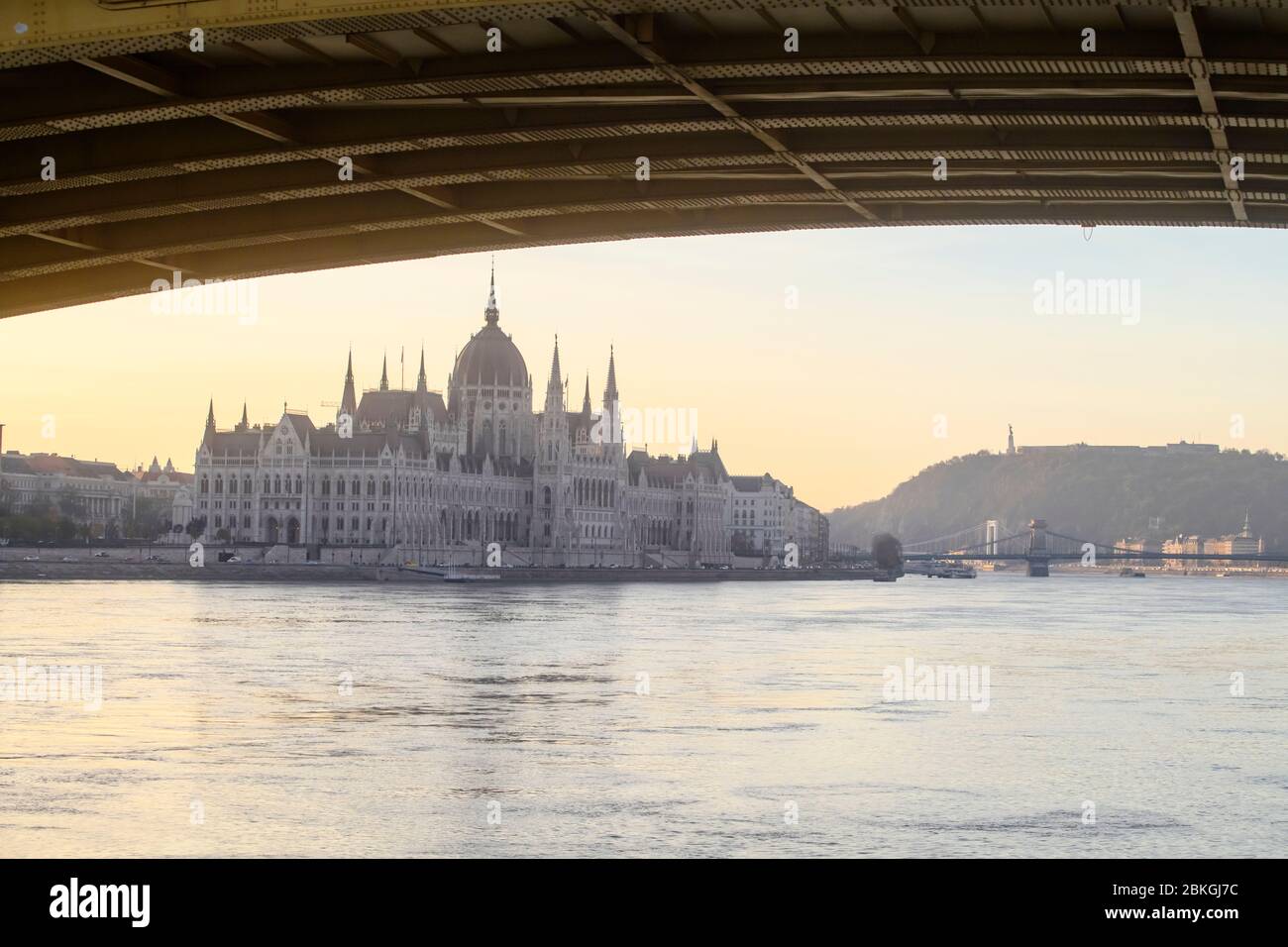 Parlement hongrois, Budapest, Hongrie centrale Banque D'Images