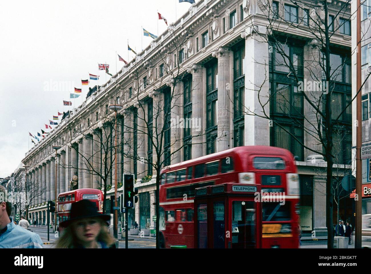Selfridges, magasin de la rue Oxford, 10 avril 1983, Londres, Angleterre, Grande-Bretagne Banque D'Images
