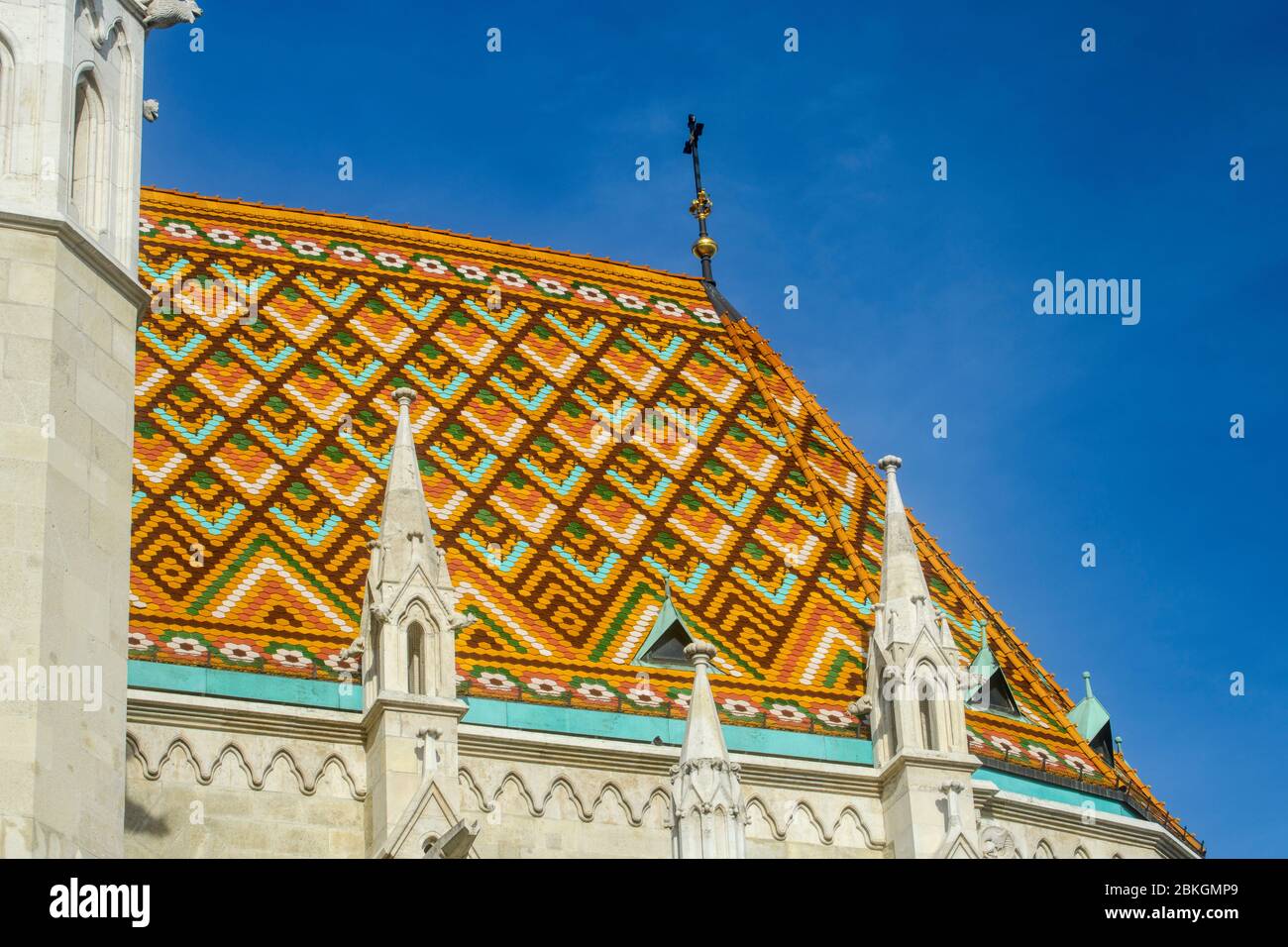 Église Matthias - extérieur, Budapest, Hongrie centrale, Hongrie Banque D'Images