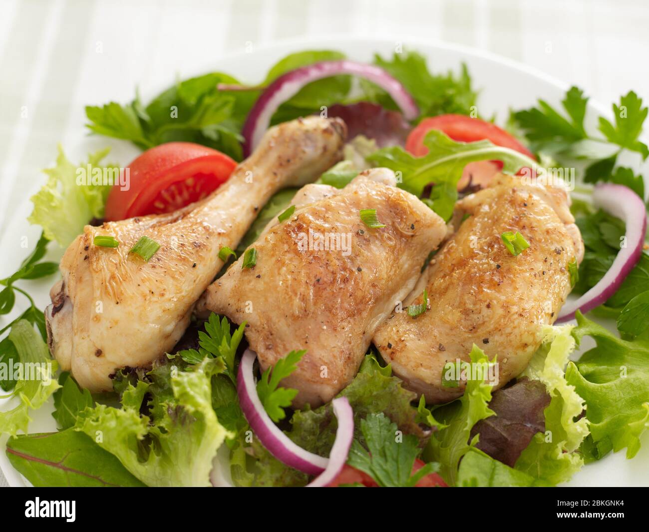 salade de poulet Banque D'Images