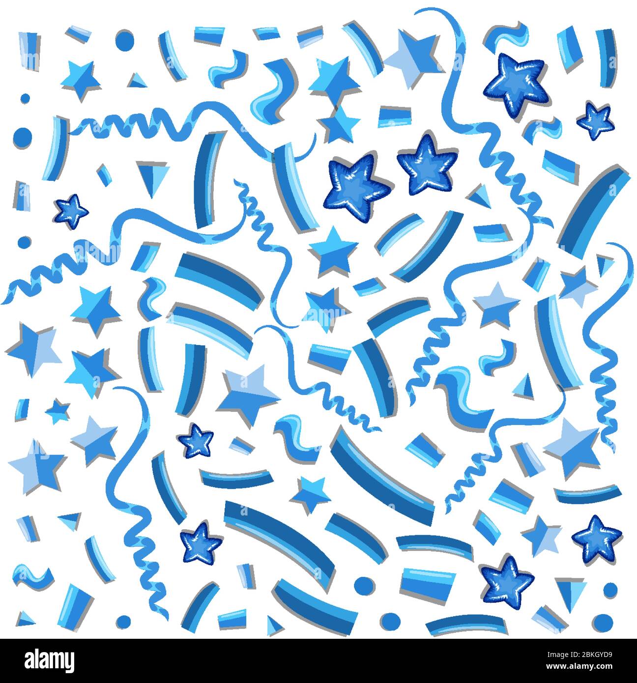 Conception d'arrière-plan transparente avec des étoiles et des rubans Illustration de Vecteur