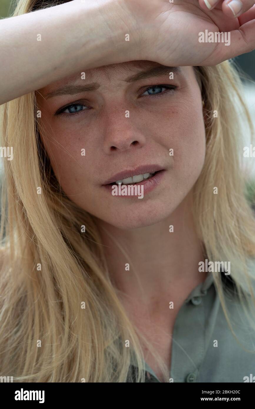 Close-up of young woman Banque D'Images