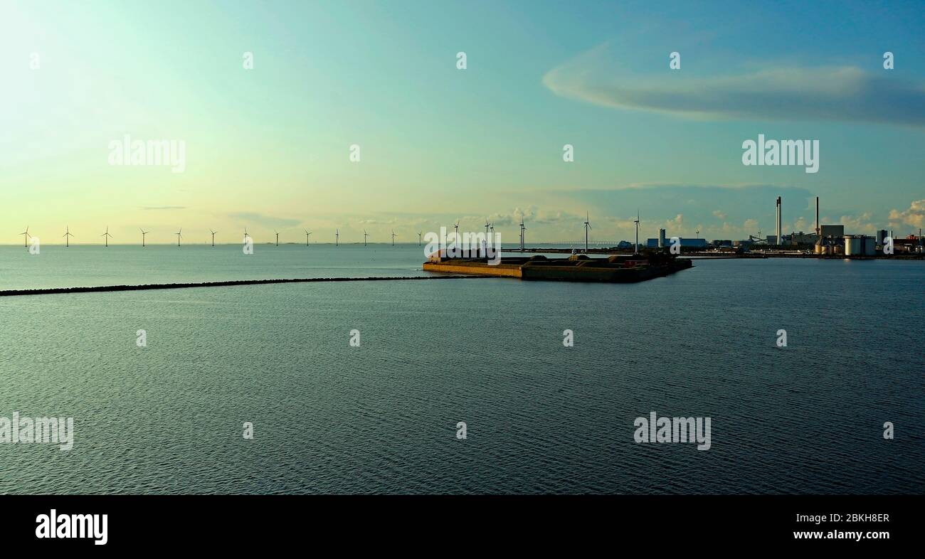 Entrée au port de Copenhague. Août 2019. Banque D'Images Entrée au port de Copenhague. Août 2019. Banque D'Images