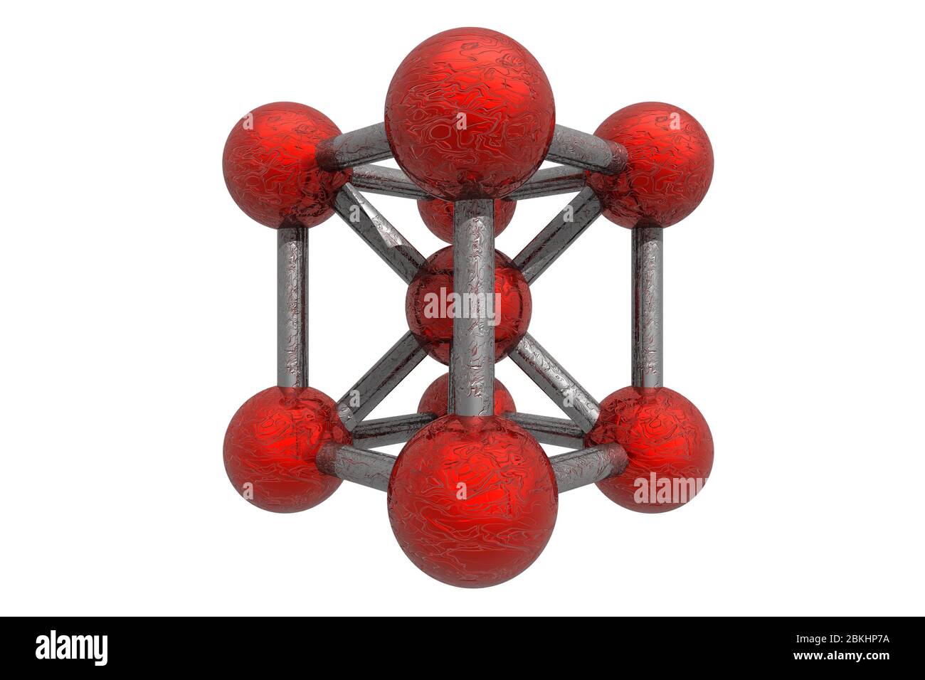 Illustration 3D - Illustration de la molécule Banque D'Images