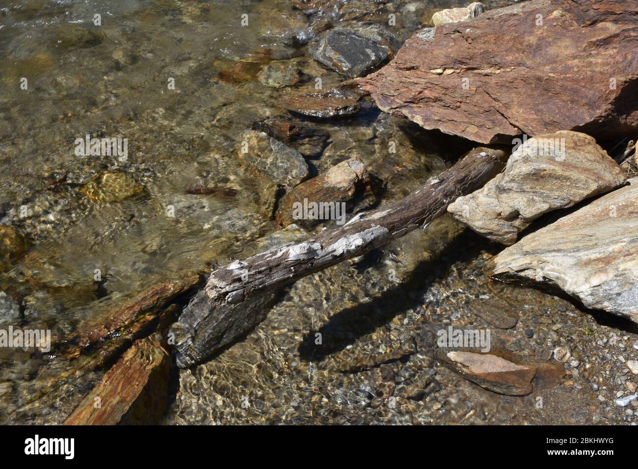 Osttirol, Villgraten, Innervillgraten, Villgratental, Lienz, Pustertal, Arntal, Lahnberg, Steinwand, Bach, Gebirgsbach, fließen, stein, Bachbett, Stal Banque D'Images