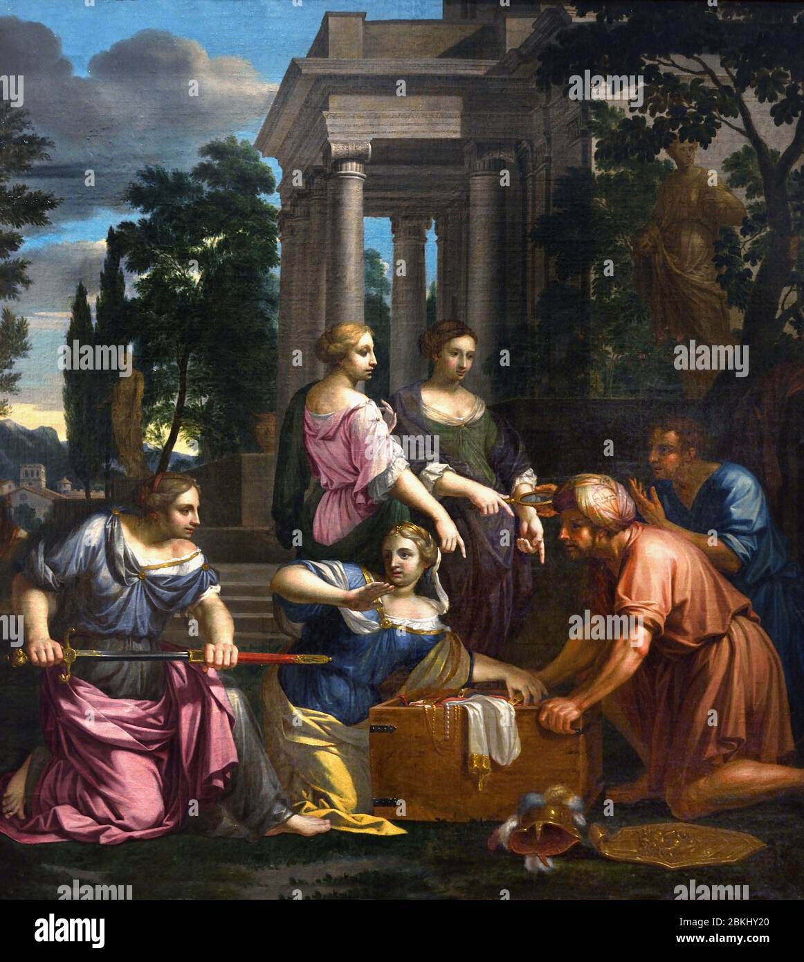 Achille parmi les filles de Lycomede 1669 Adrien Dassier 1615-1689 France, français, belge, belge, flamande, Banque D'Images