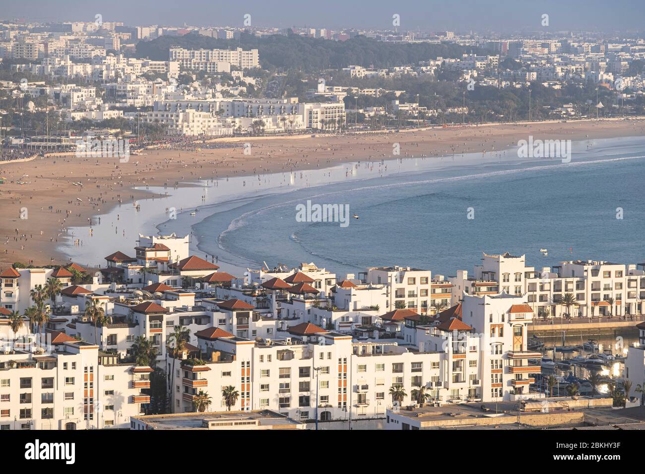 Maroc, Souss-Massa, Agadir, panorama de la ville depuis la vieille colline  de Kasbah (ou Agadir Oufella Photo Stock - Alamy