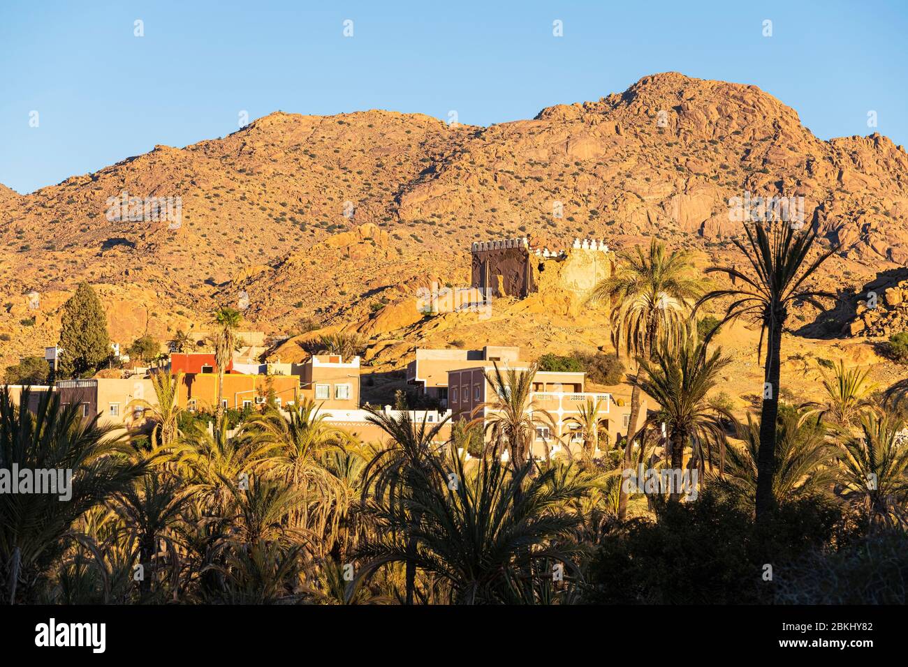 Maroc, Souss-Massa, environs de Tafraoute Banque D'Images