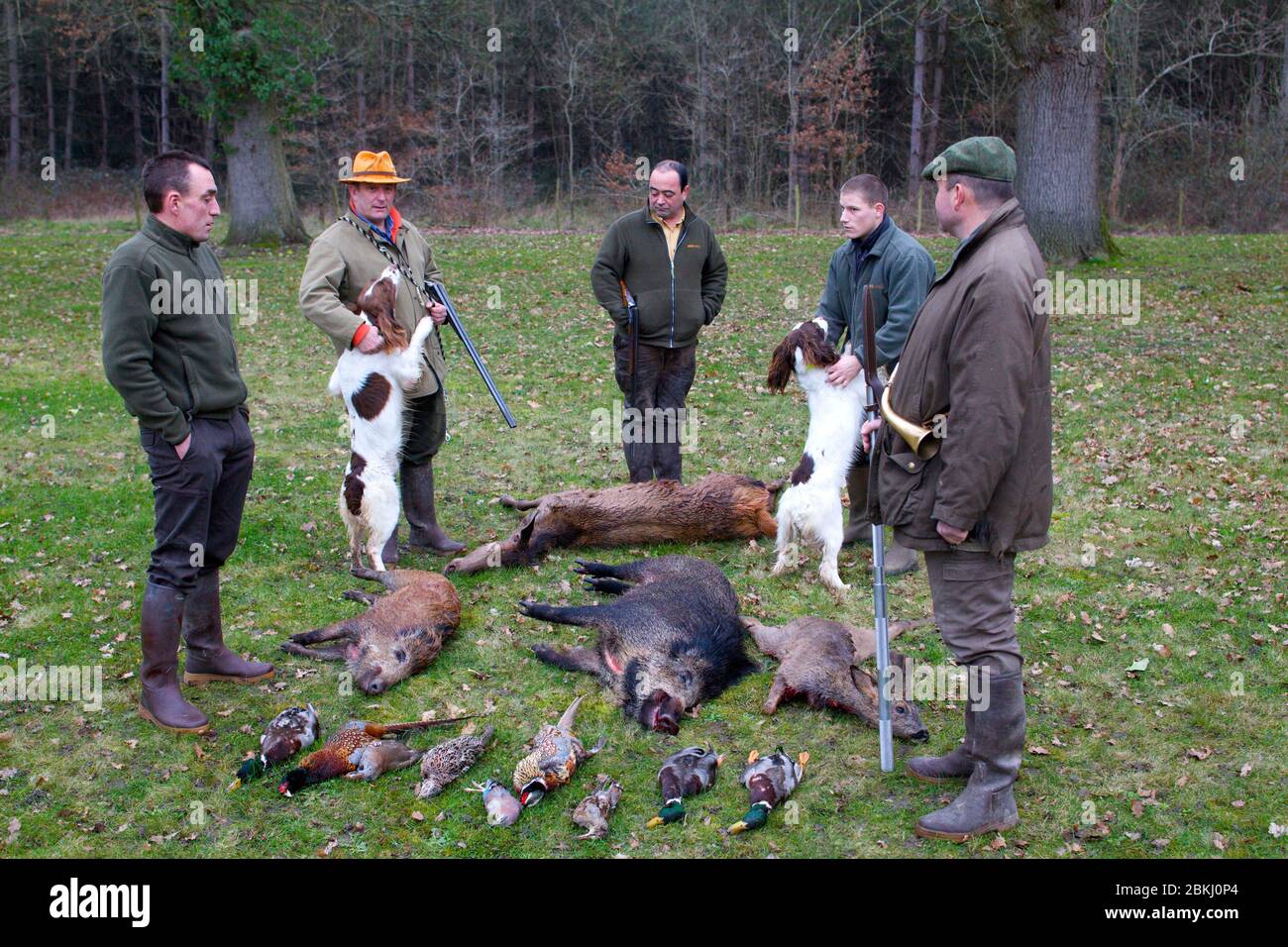 France, Indre et Loire, Vernou sur Brenne, table de chasse de Vuitonnière, zone de chasse Banque D'Images