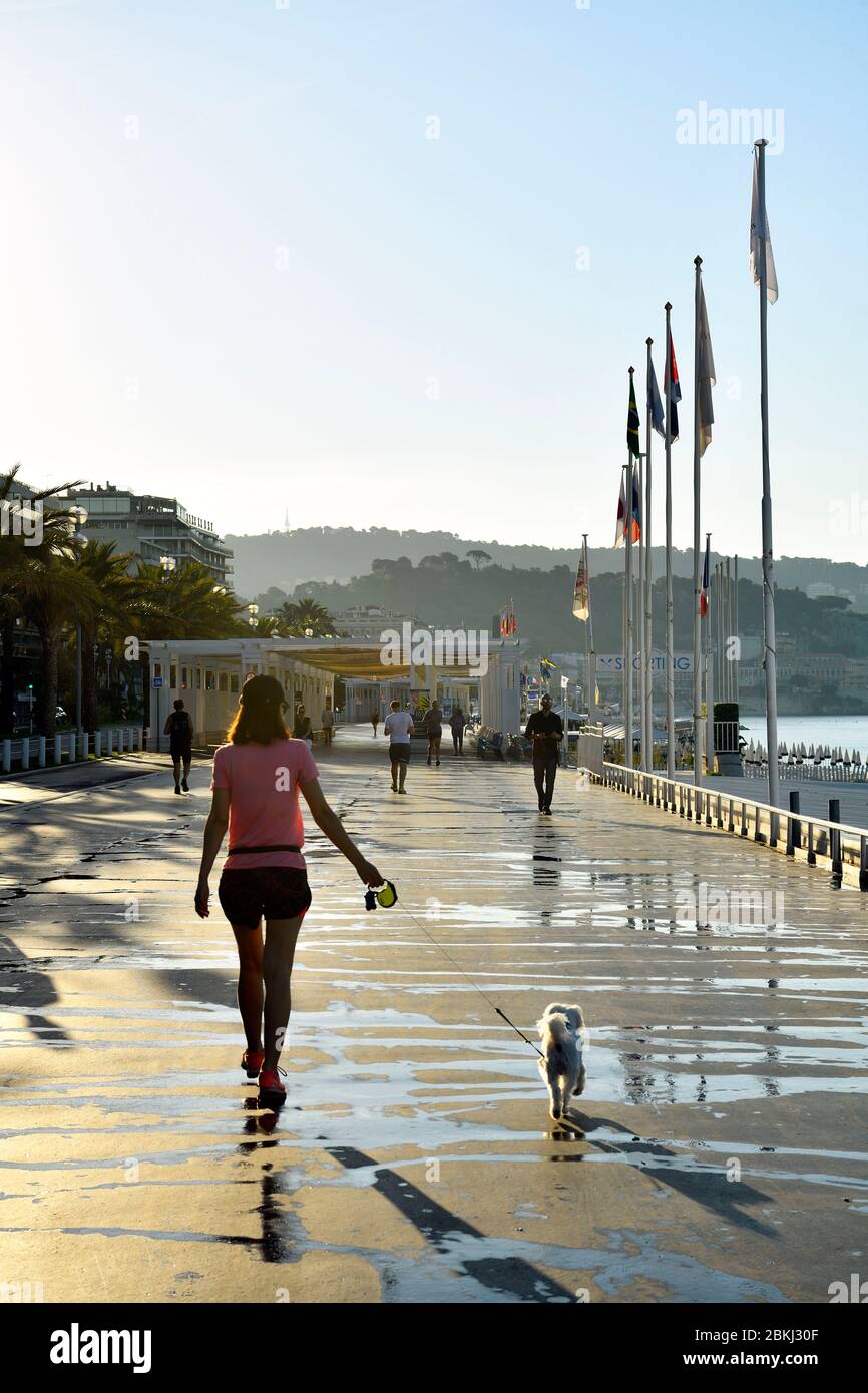 France, Alpes Maritimes, Nice, Baie des Anges, Promenade des Anglais Banque D'Images