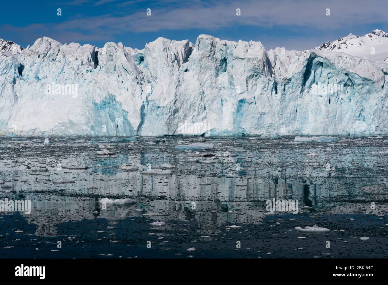 Glacier de Lilliehook, Spitsbergen, îles Svalbard, Norvège Banque D'Images