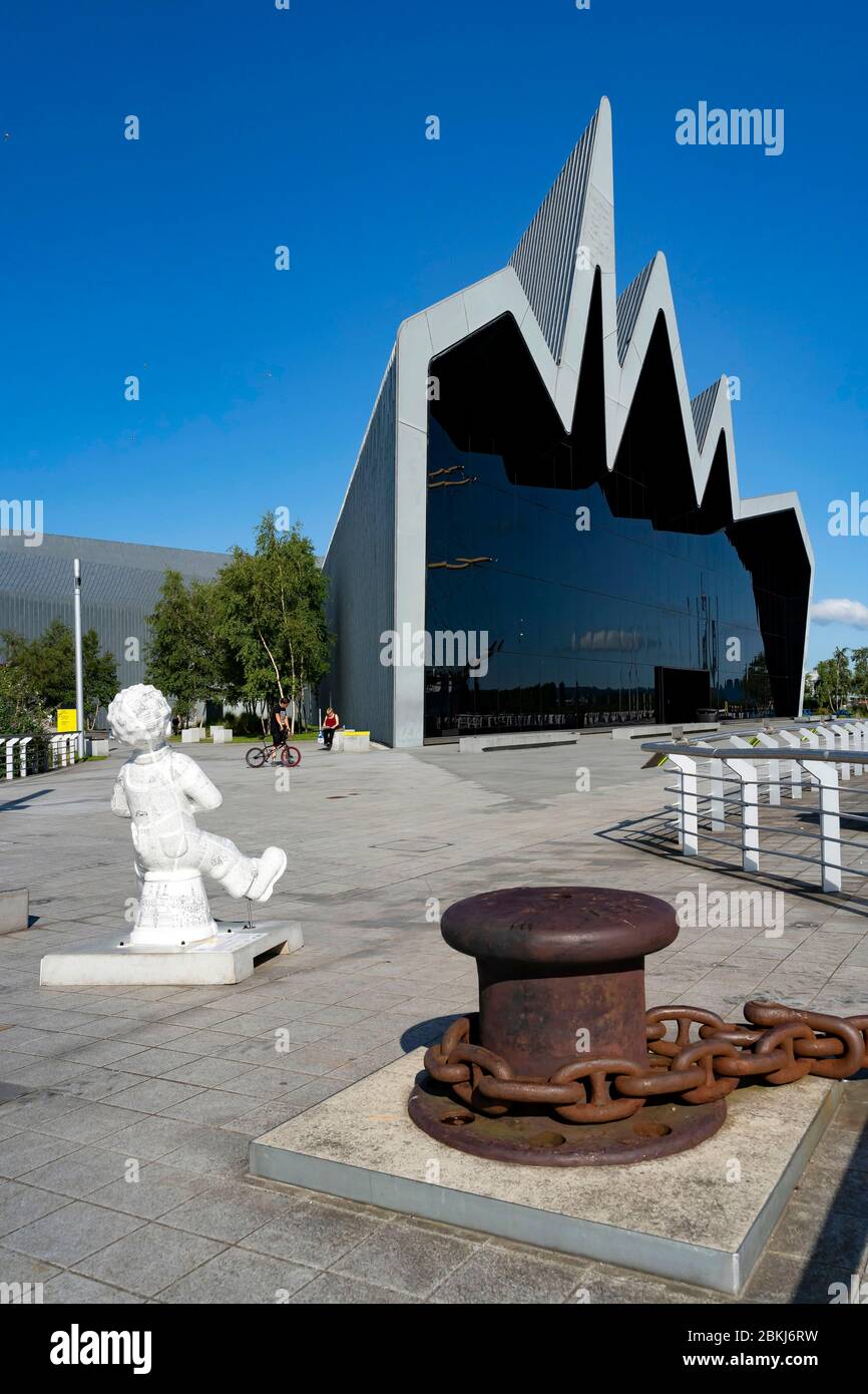 Royaume-Uni, Écosse, Glasgow, Riverside Museum, musée des transports Banque D'Images