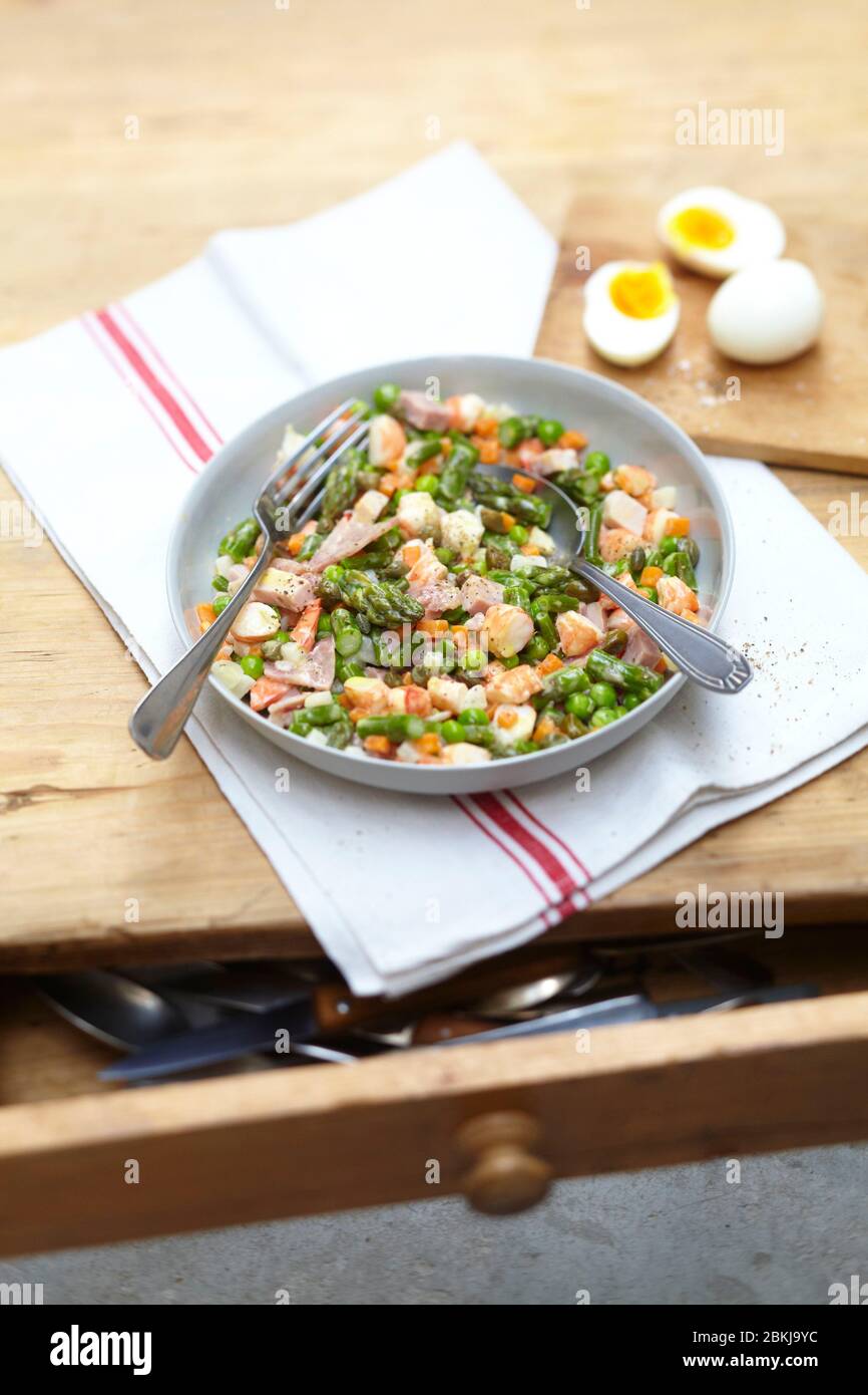 Salade russe Banque D'Images