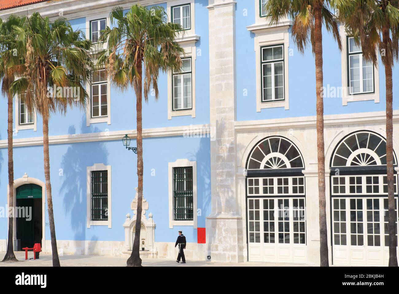 Portugal, Lisbonne, Ribeira das Naus, Ministère de la Mer Banque D'Images