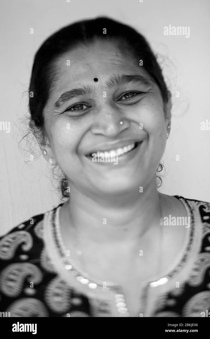 Inde, Kerala, Christian Cook portrait Banque D'Images