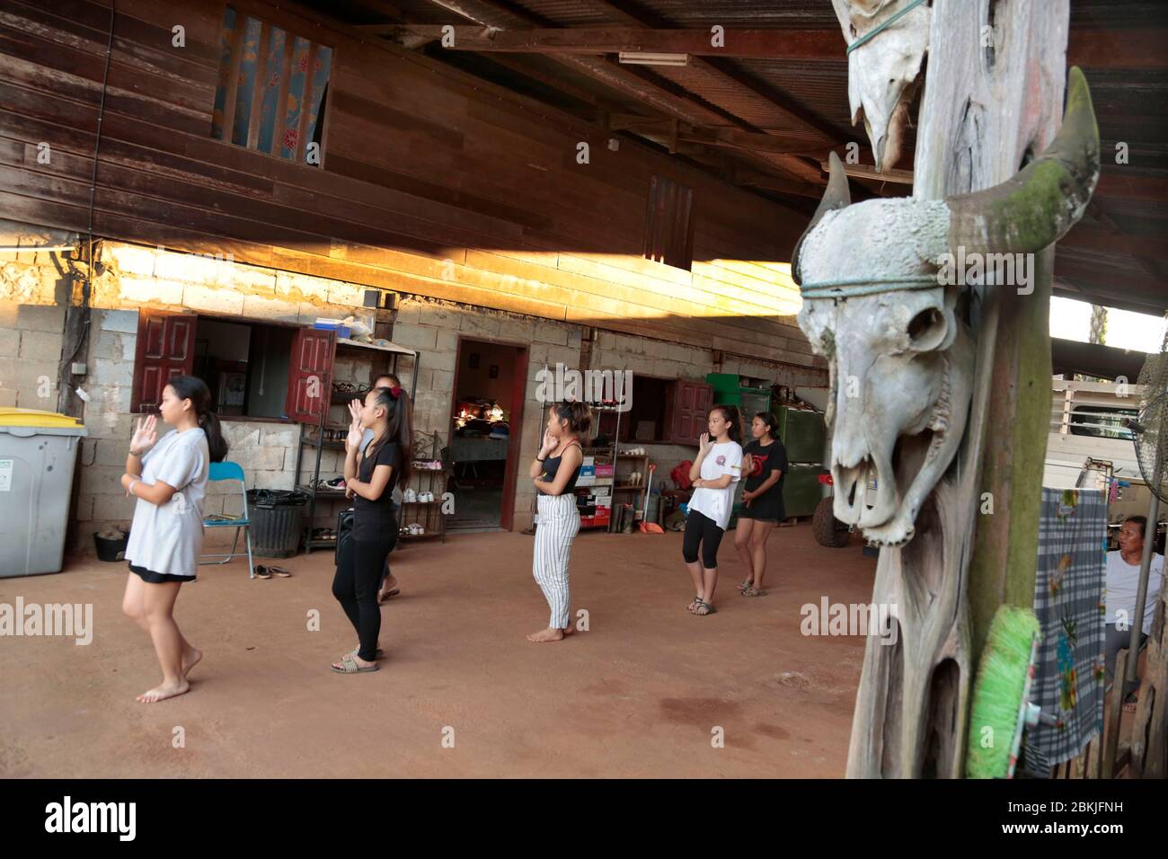 France, Guyane, cacao, Hmong nouvel an Banque D'Images