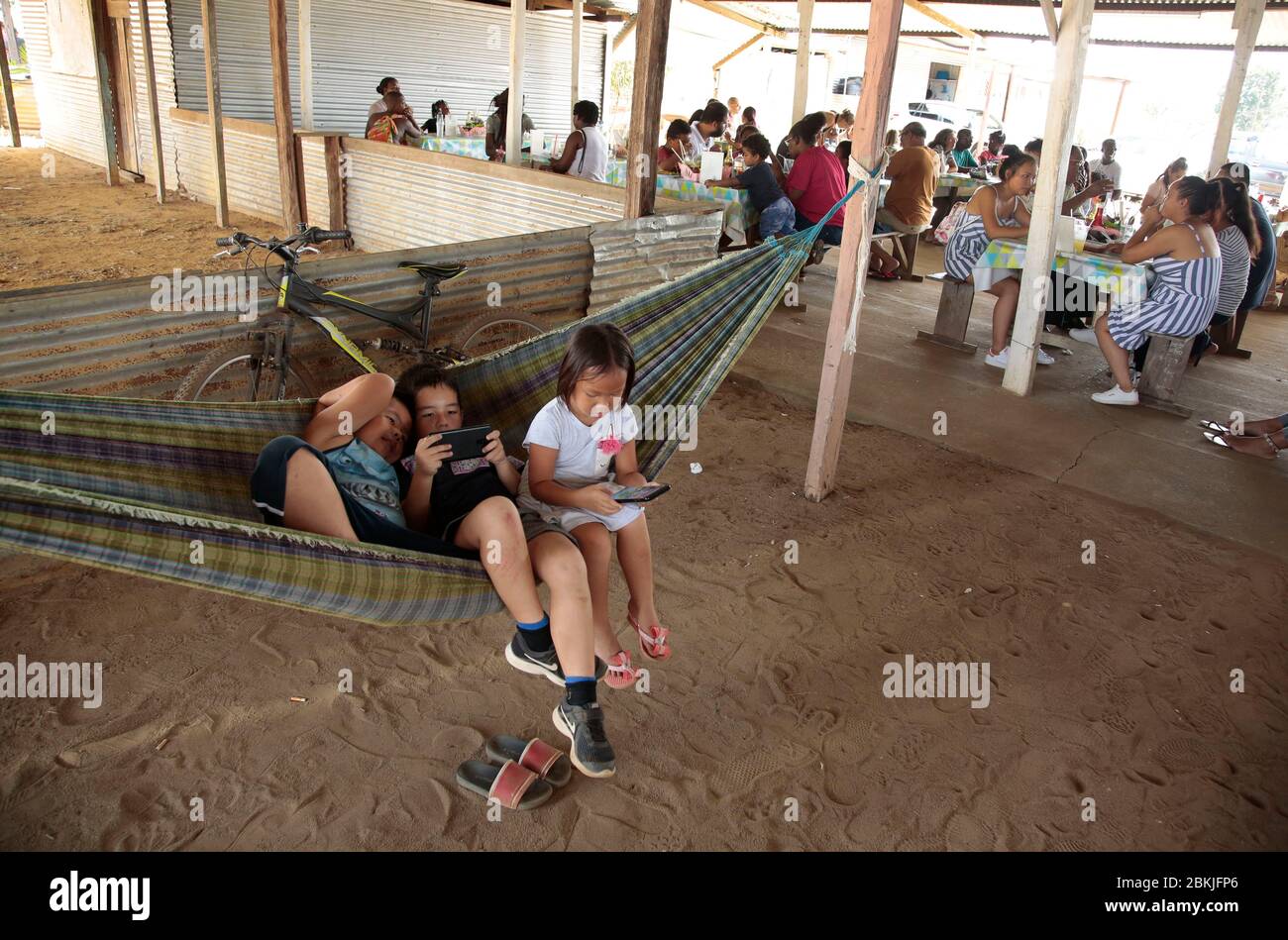 France, Guyane, Javouhey, Hmong nouvel an Banque D'Images