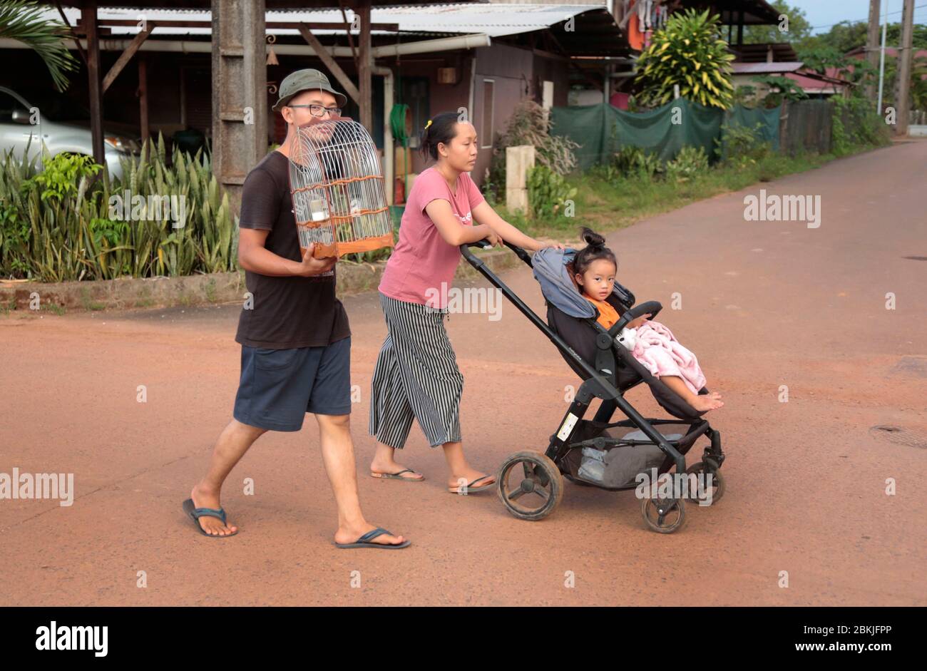 France, Guyane, cacao, Hmong nouvel an Banque D'Images