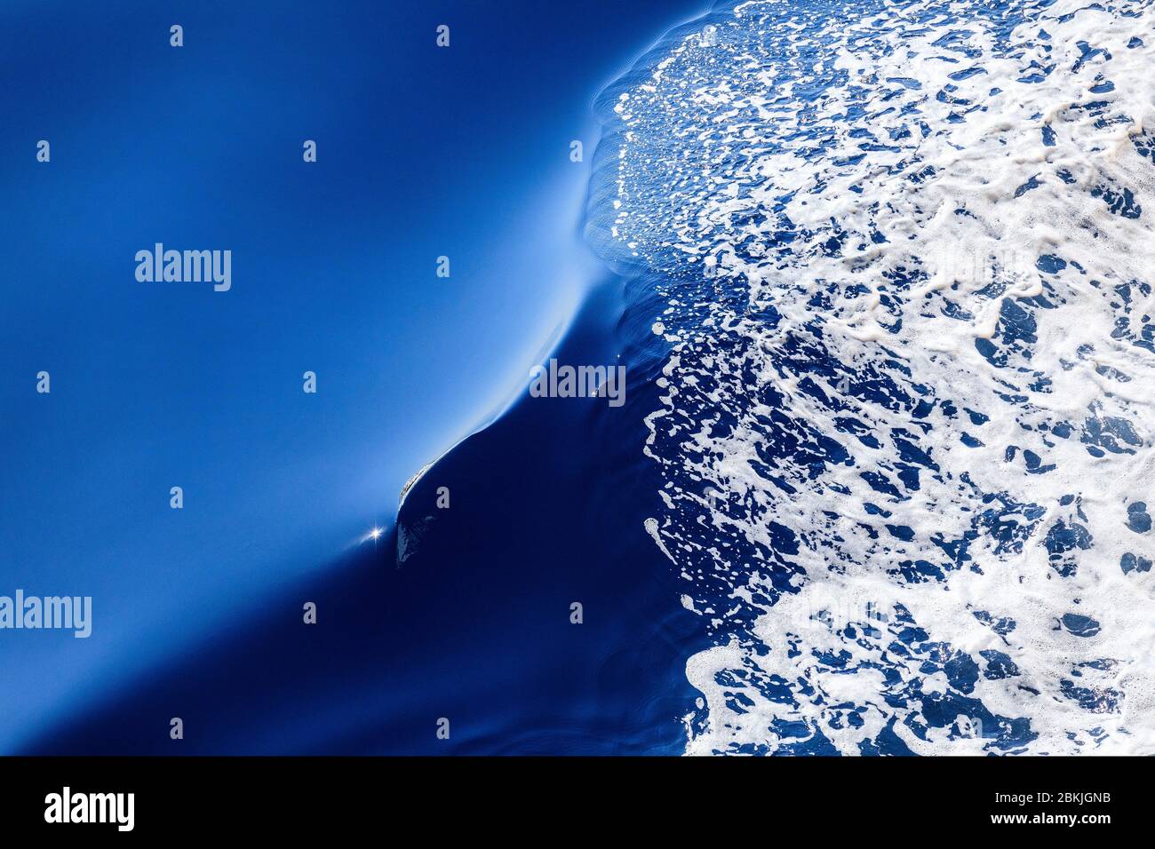 France, Méditerranée, sortie du bateau Corse Ferries entre la Corse et Toulon Banque D'Images