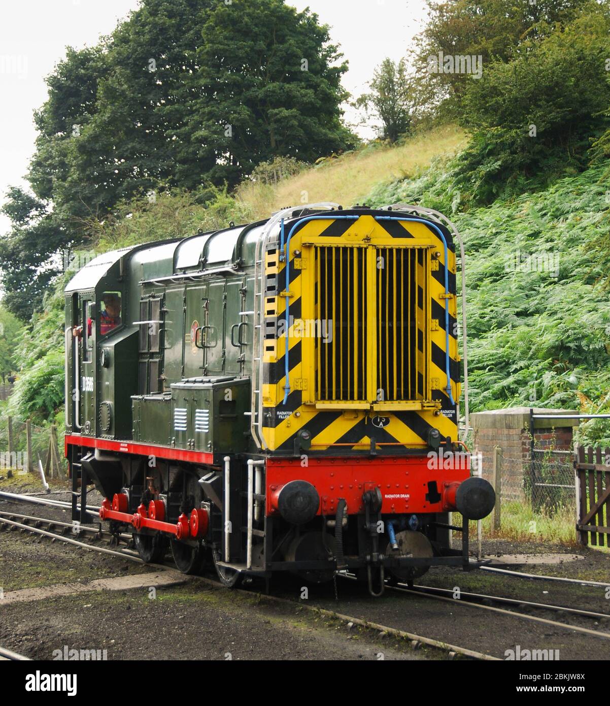 Bridgenorth, Angleterre - août 2016 : vue grand angle d'une locomotive de shunter électrique diesel conservée sur le chemin de fer de la vallée de Severn Banque D'Images