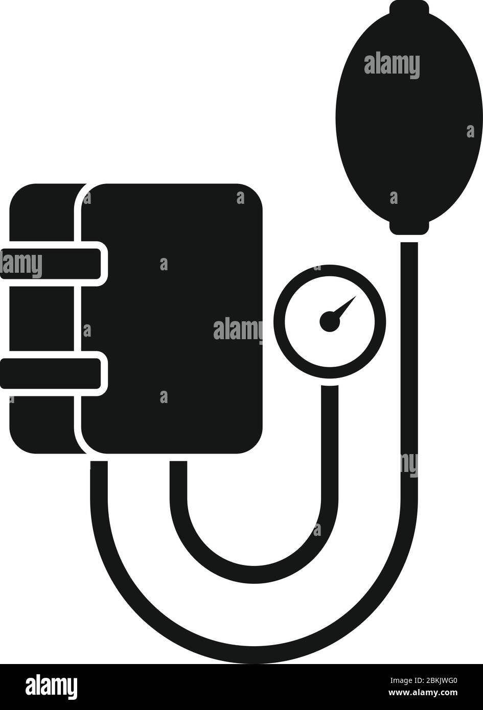 Icône de l'outil mécanique de pression artérielle. Illustration simple de l'icône vecteur outil mécanique de pression artérielle pour la conception de sites Web isolée sur fond blanc Illustration de Vecteur