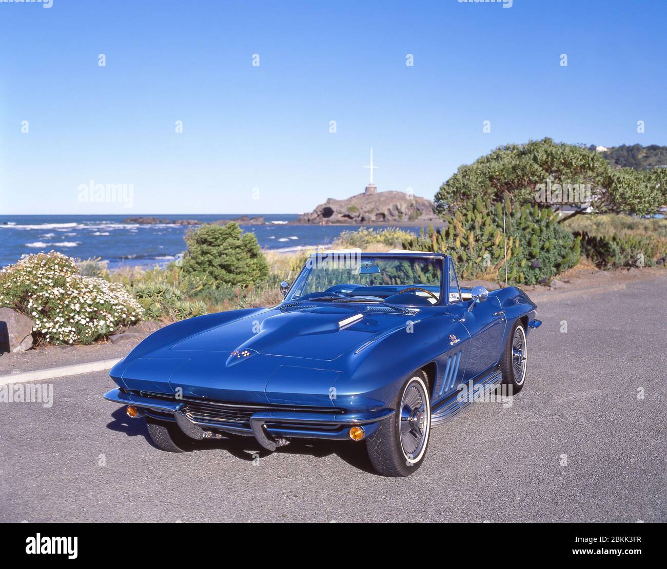 1965 Chevrolet Corvette Sting Ray 396 Turbo Jet Big Block Classic car, Sumner, Christchurch, Nouvelle-Zélande Banque D'Images