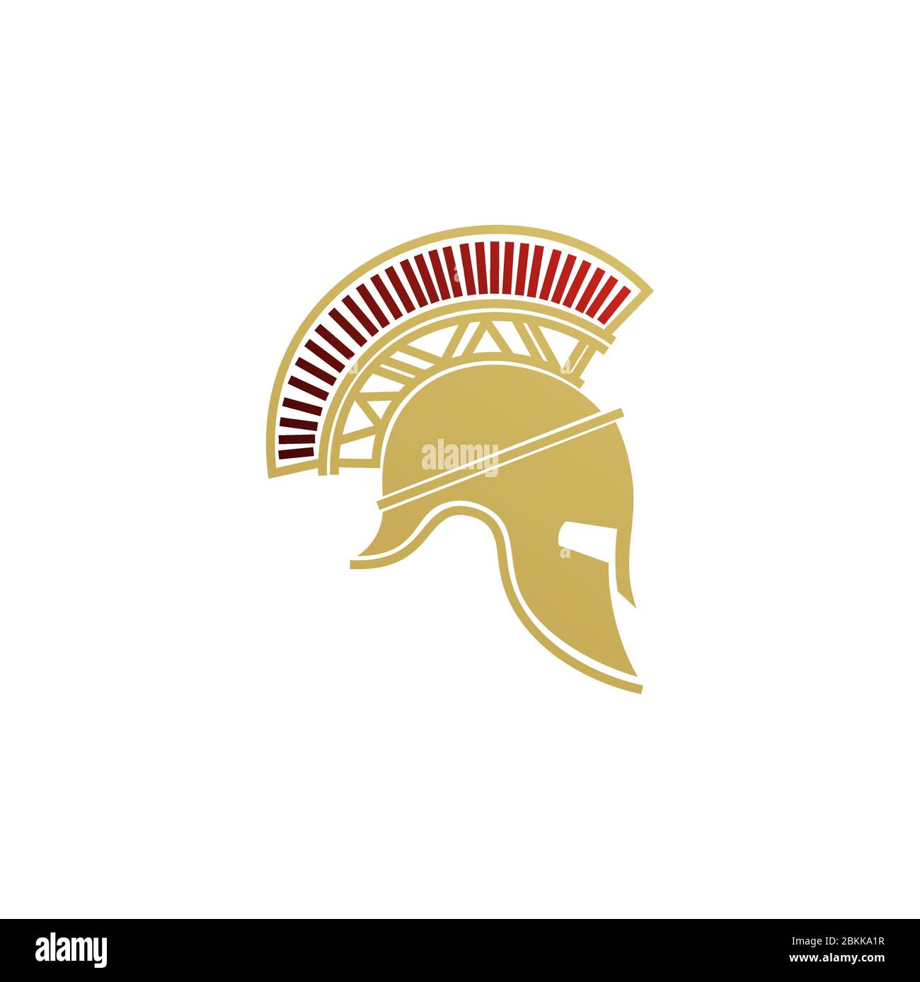 Logo Spartan Warrior Helmet / Sparta Mask Illustration de Vecteur