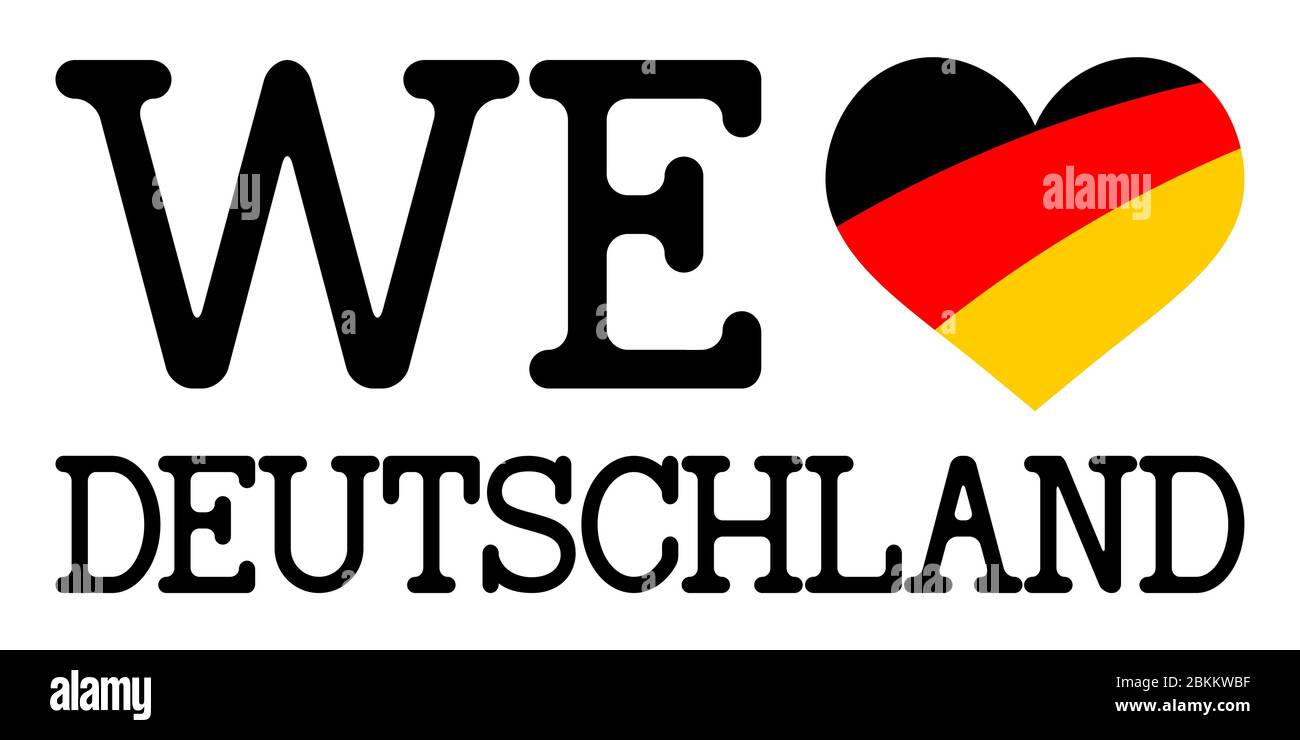 Vecteur EPS montrant texte patriote allemand et signe d'affaires drapeau de coeur Illustration de Vecteur
