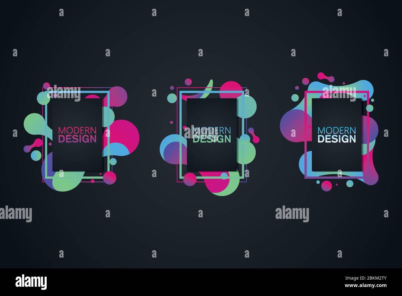 Cadre vectoriel pour texte graphiques Art moderne pour hipsters . cadre dynamique arrière-plan géométrique noir élégant Illustration de Vecteur
