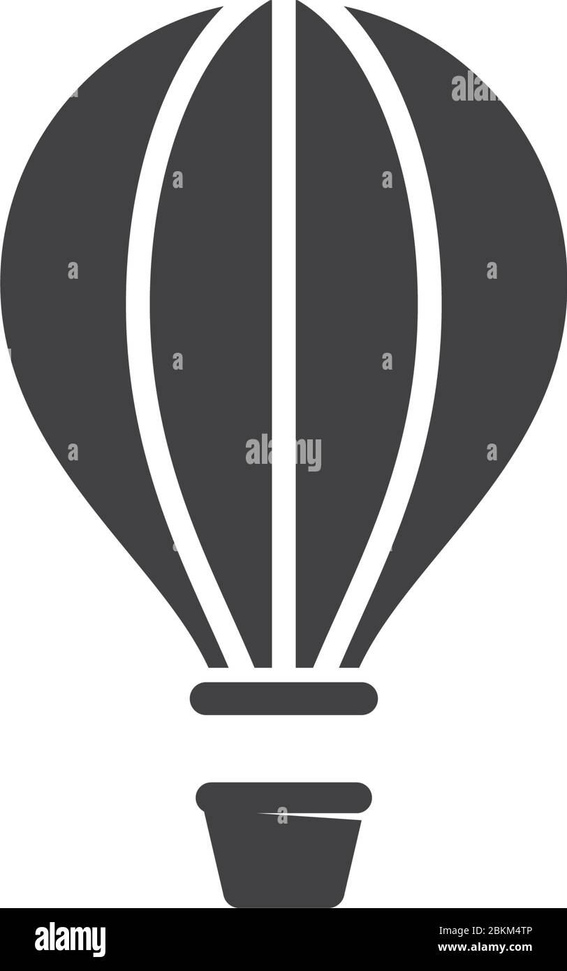 Modèle de conception d'icône Air Balloon Vector Illustration de Vecteur