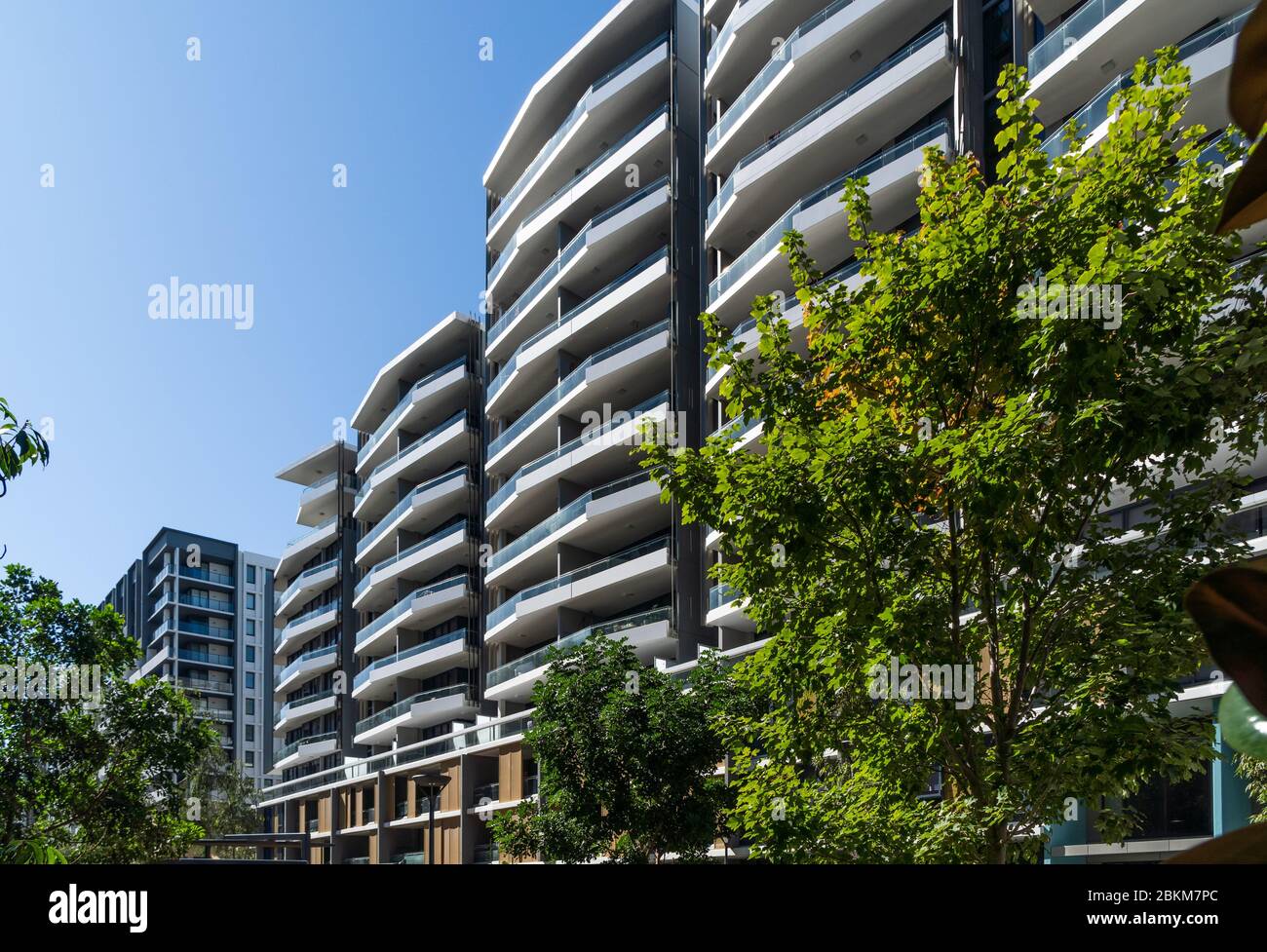 Appartements de grande hauteur à Mascot, dans le sud de Sydney Banque D'Images
