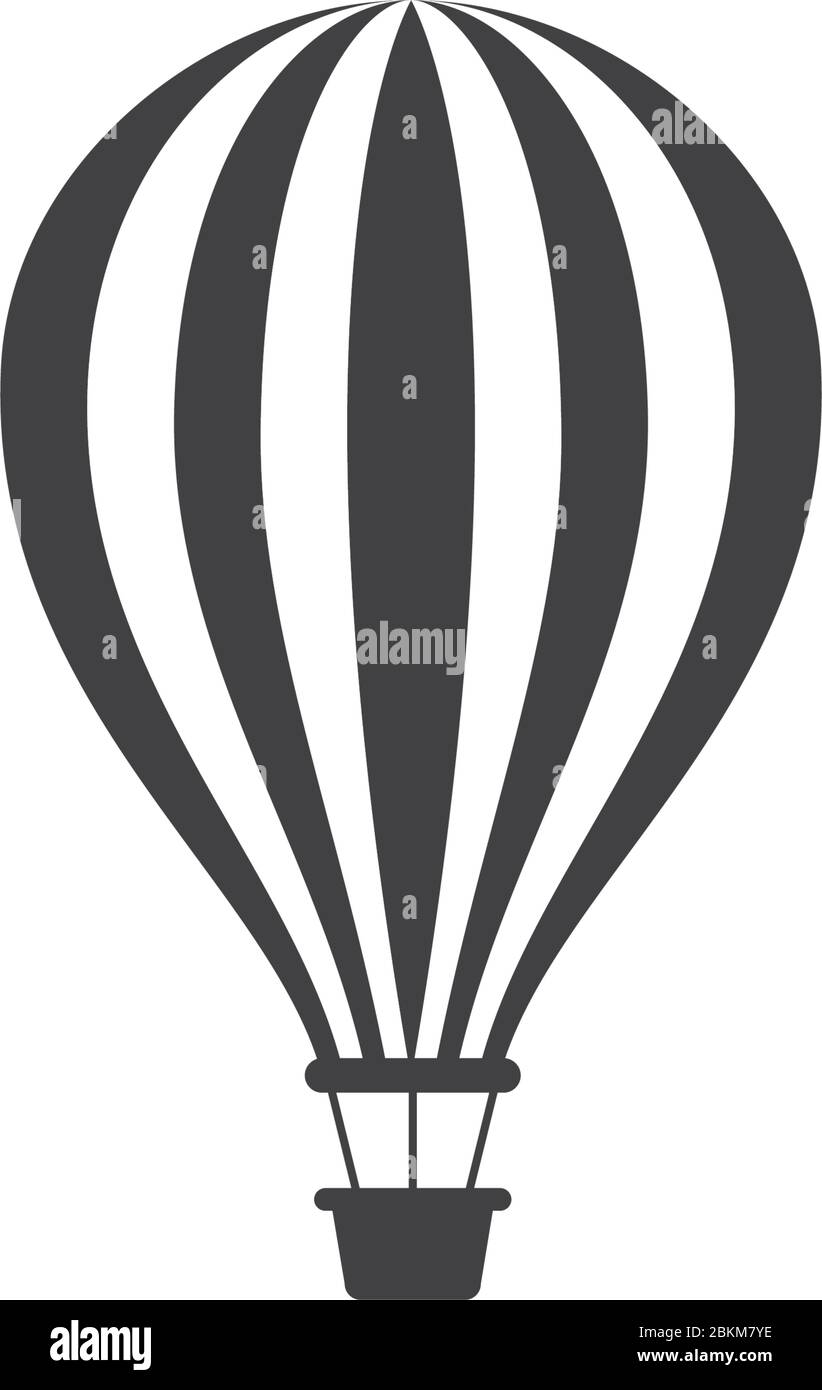 Modèle de conception d'icône Air Balloon Vector Illustration de Vecteur