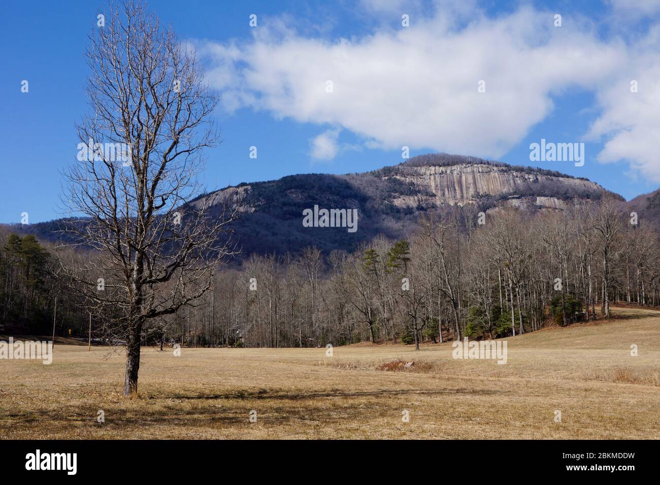 Parc national de Table Rock dans les montagnes Blue Ridge de Caroline du Sud Banque D'Images