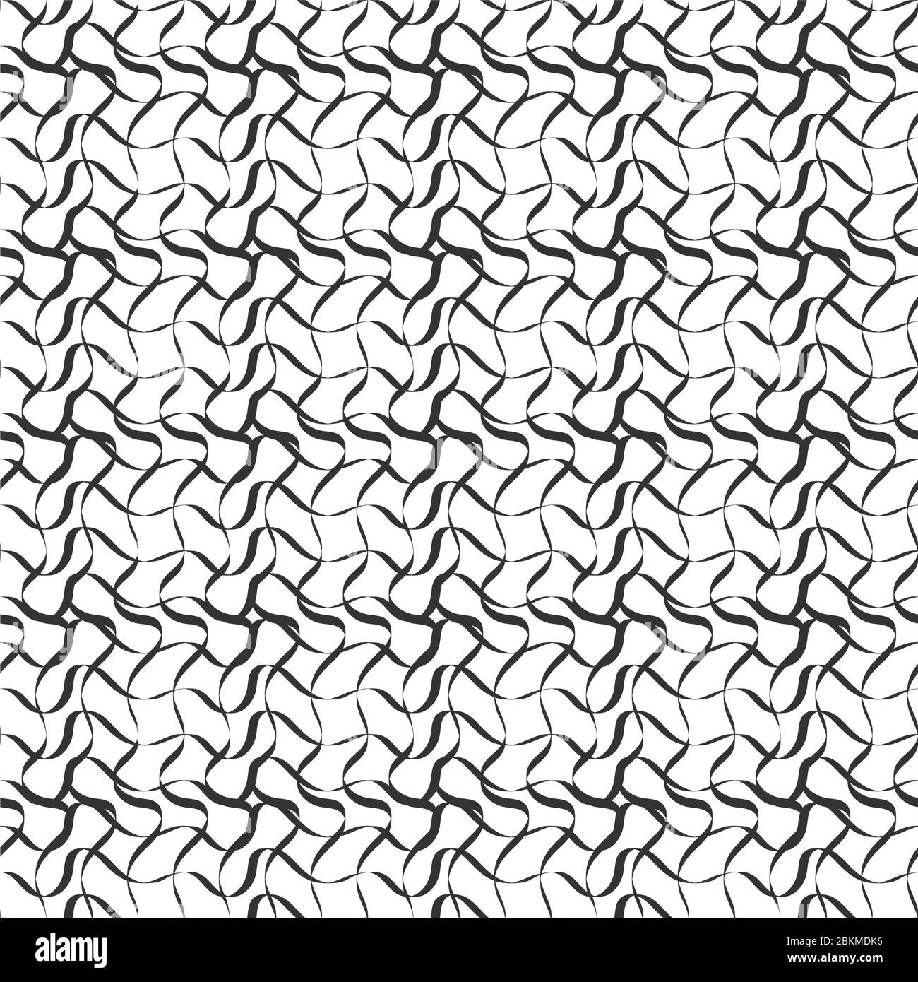 Arrière-plan abstrait sans soudure des lignes ondulées qui s'entrecroisent pour la texture, les textiles et les emballages Illustration de Vecteur