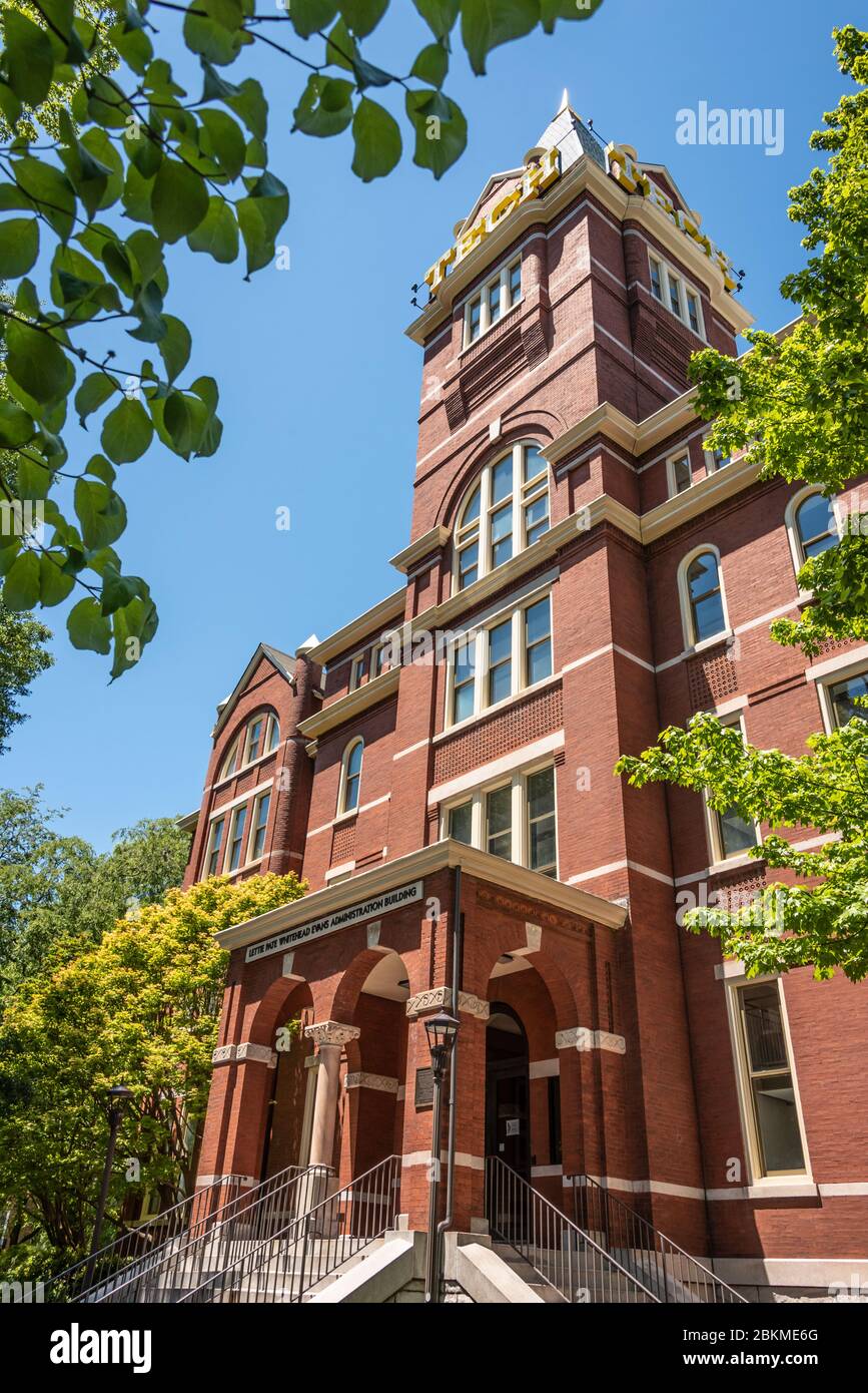 Tour technologique emblématique sur le campus de Georgia Tech (Georgia Institute of Technology) à Atlanta, Géorgie. (ÉTATS-UNIS) Banque D'Images