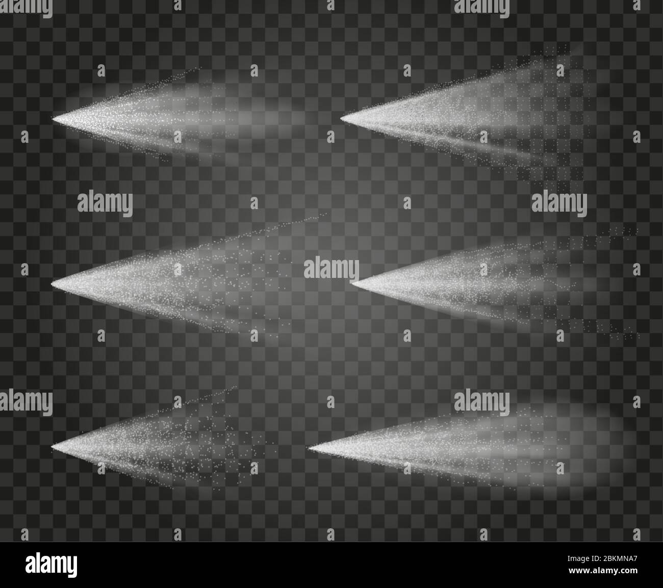 Effets de vapeur sur transparent Illustration de Vecteur