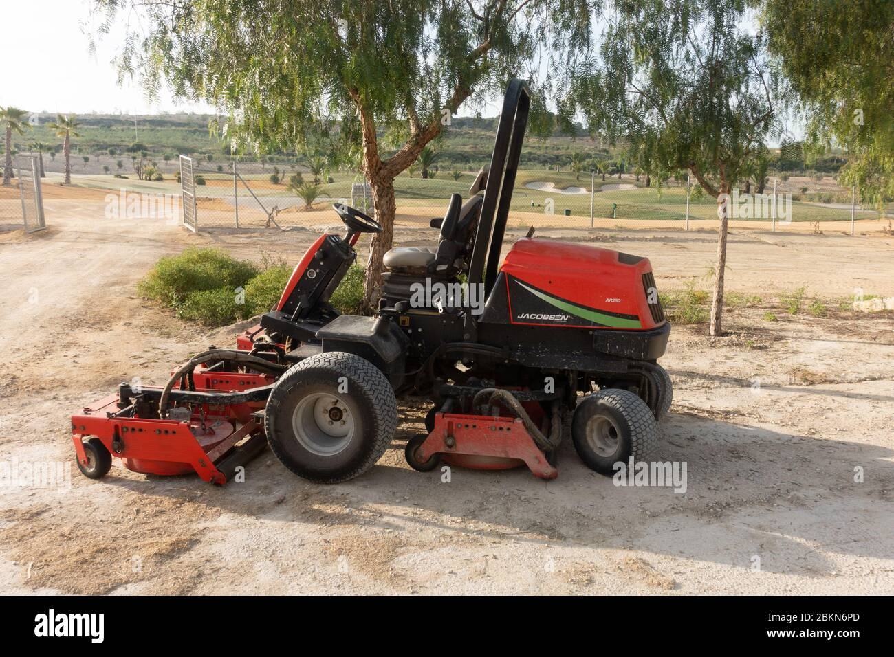 montez sur la tondeuse Banque D'Images