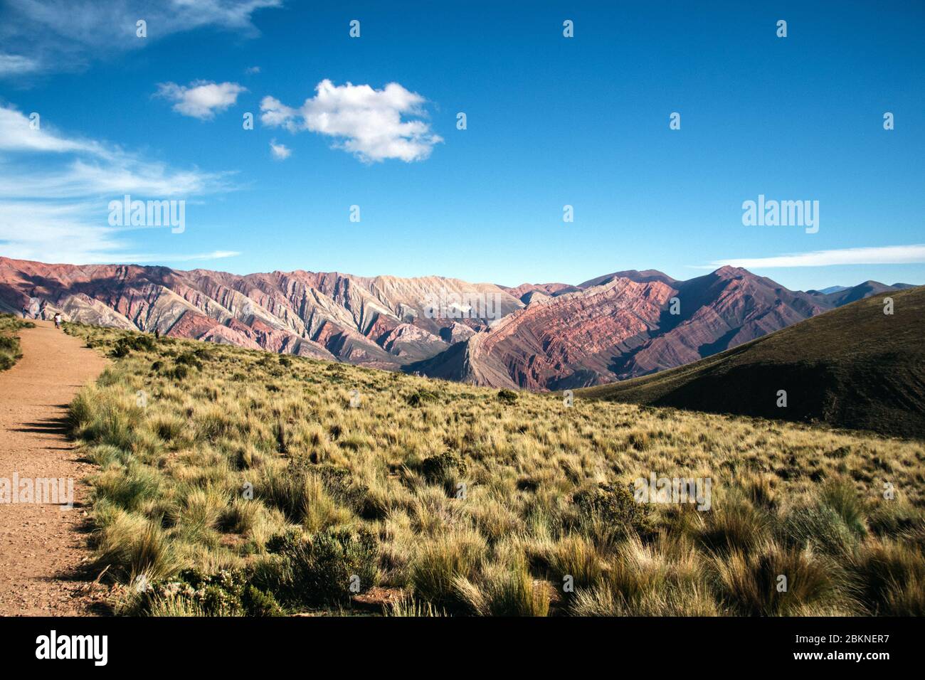 Serrania del Hornocal, Cerro de los 14 colores, province de Salta, Jujuy, Nord-Ouest de l'Argentine Banque D'Images