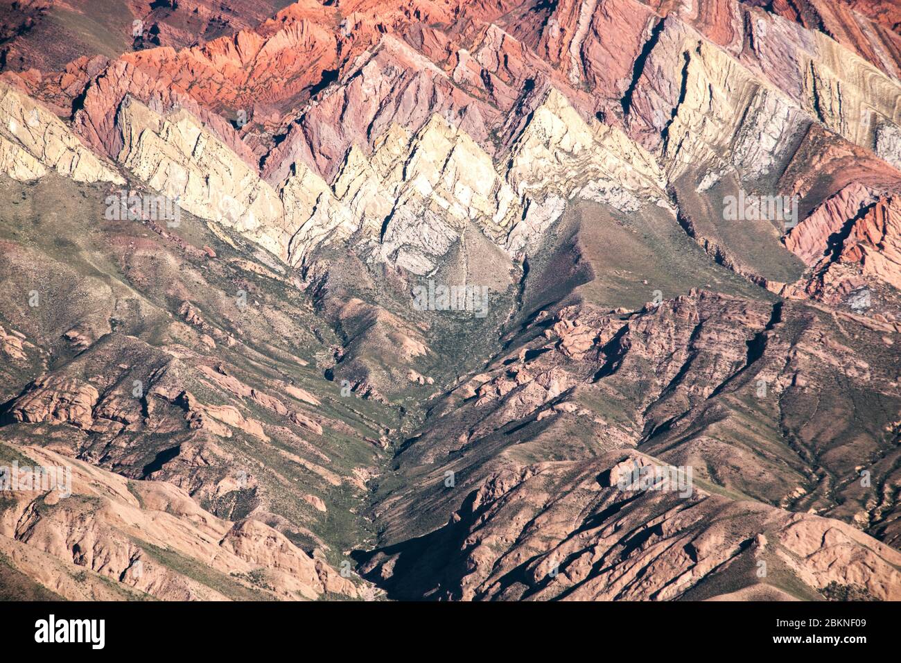 Serrania del Hornocal, Cerro de los 14 colores, province de Salta, Jujuy, Nord-Ouest de l'Argentine Banque D'Images