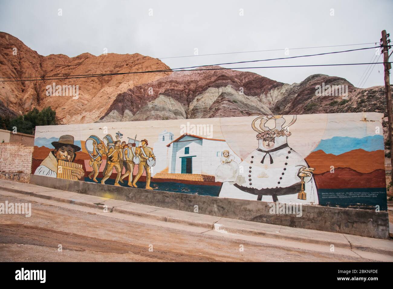 Purmamarca, Quebrada de Humahuaca, province de Salta Jujuy, nord-ouest de l'Argentine Banque D'Images