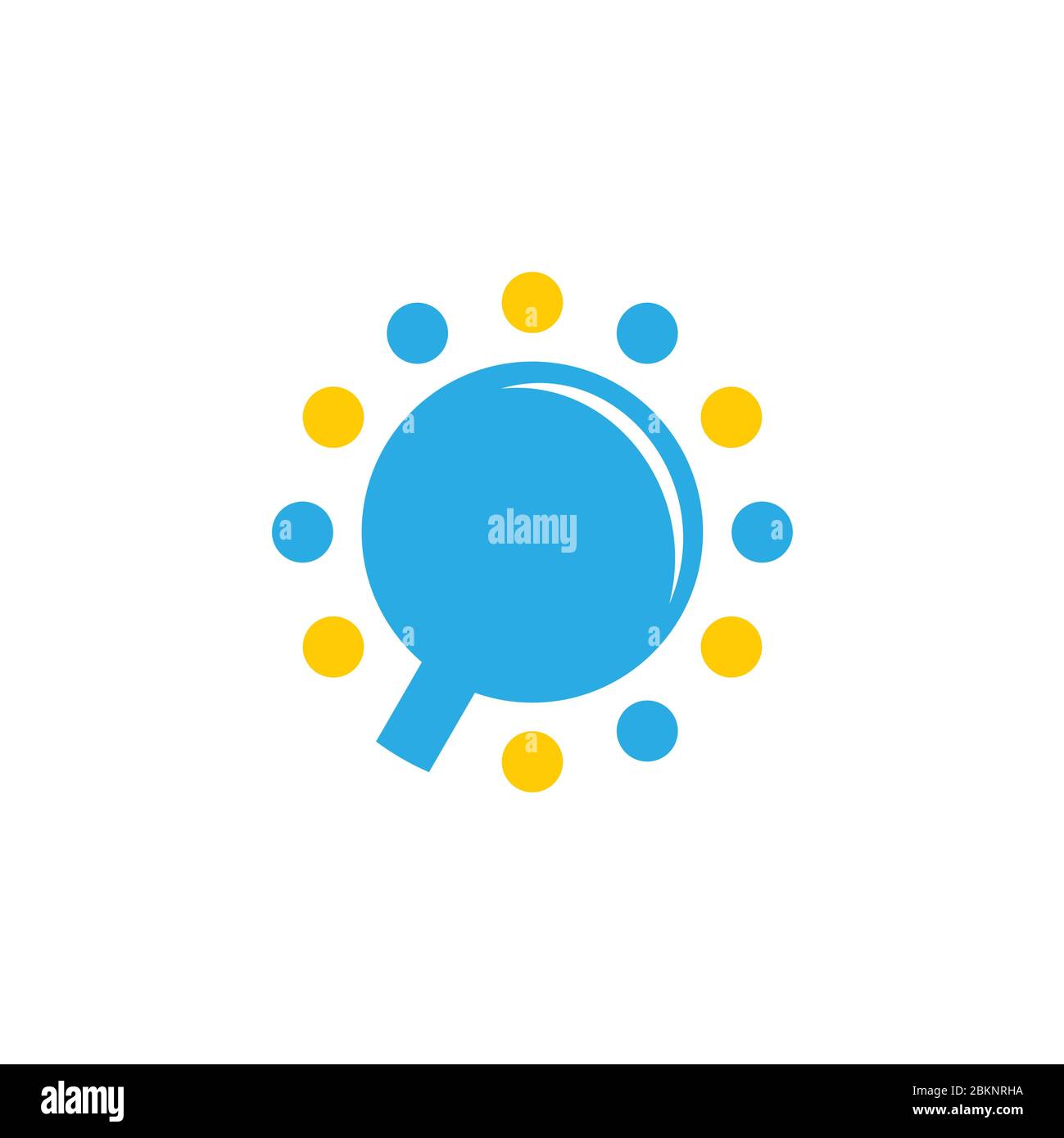 Loupe simple vecteur logo symbole recherche Illustration de Vecteur