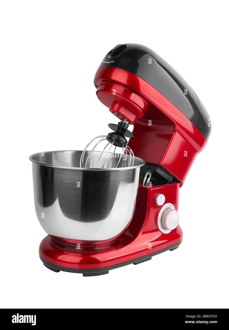 Processeur de nourriture isolé sur fond blanc Banque D'Images