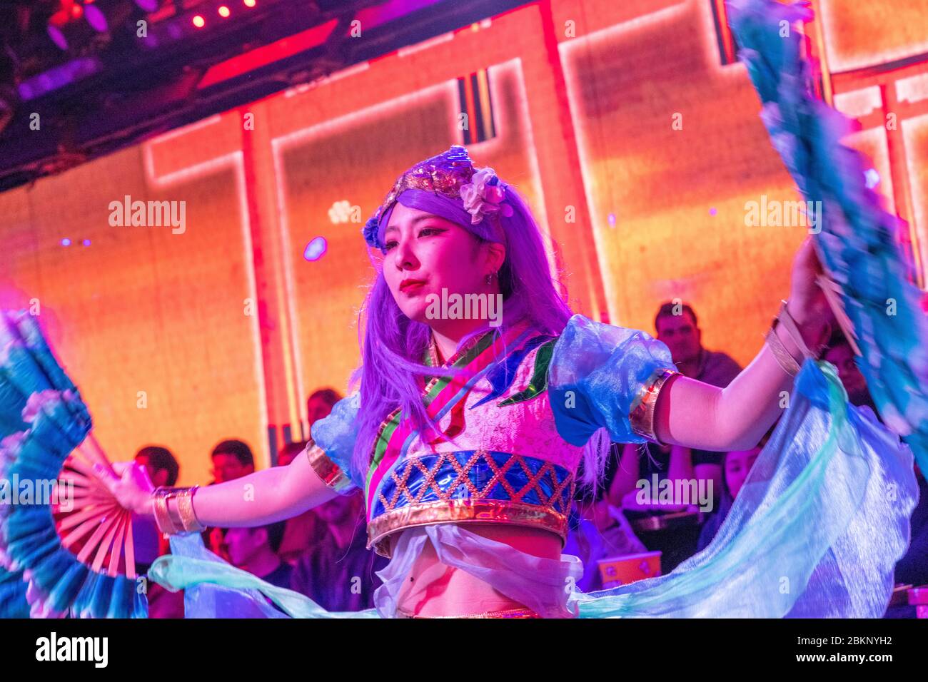 Spectacle de scène du robot Restaurant, Tokyo, japon Banque D'Images