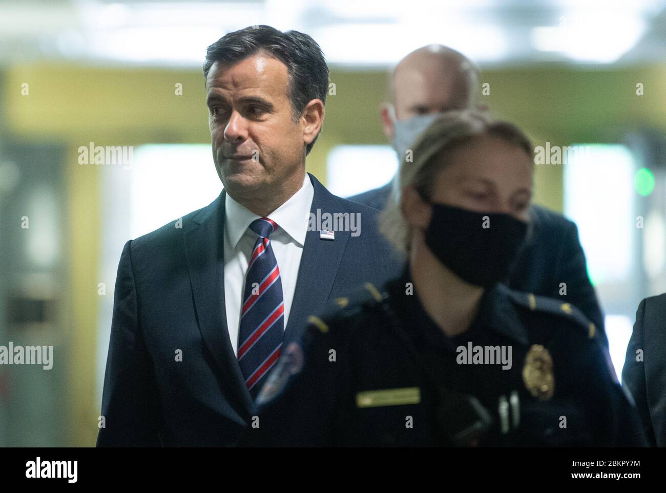 Washington, United Stats. 05e mai 2020. Le représentant John Ratcliffe, R-Texas, arrive pour son audition de candidature au Comité du renseignement du Sénat pour devenir le prochain directeur du renseignement national, à Capitol Hill, à Washington, DC, le mardi mai. 5, 2020. Photo de Kevin Dietsch/UPI crédit: UPI/Alay Live News Banque D'Images