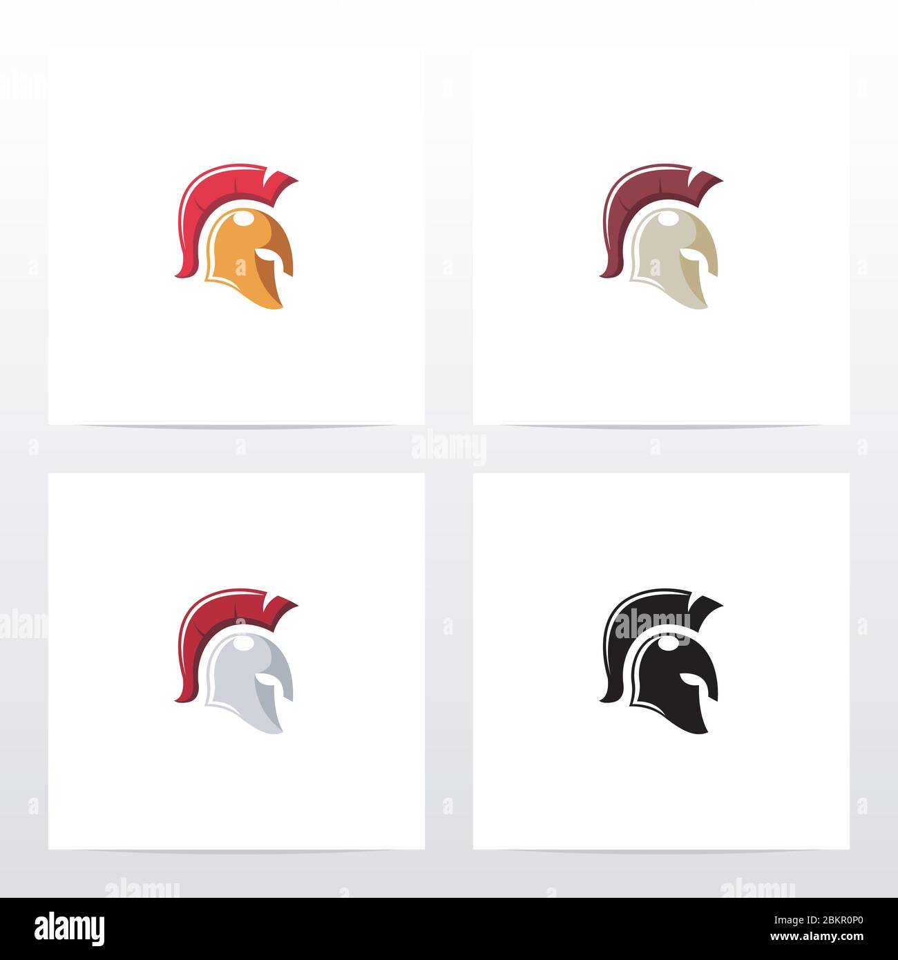 Logo Roman Soldier Helmet Illustration de Vecteur